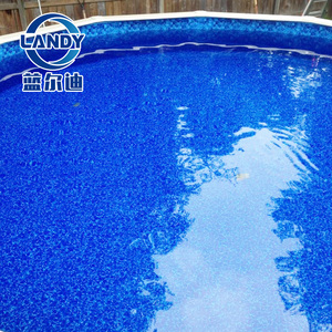 Rivestimento per <span class=keywords><strong>Piscina</strong></span> Landy Blue in PVC con Perline, Impermeabile, Resistente ai Raggi UV, Anti-Alghe, per Piscine Fuori Terra da Esterno - Product Image 2