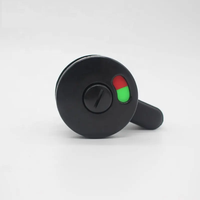 Meilleure vente, design moderne, cloison de toilette en plastique blanc, noir, gris, nylon, accessoires, serrure de porte de cabine