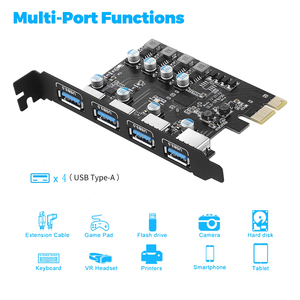Tarjeta de expansión PCI Express a USB de 4 puertos, adaptador controlador de concentrador PCI-e USB3 de supervelocidad de 5Gbps para Windows 11/10/8/7/XP/Vista - Product Image 3