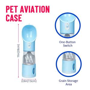 Dog Feeder chai nước lạ <span class=keywords><strong>3</strong></span> trong 1 di động đa chức năng du lịch rò rỉ bằng chứng <span class=keywords><strong>Pet</strong></span> Dog uống xách tay chai nước chó - Product Image 2