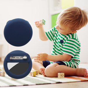 Mini porte-épingle pour enfants étui en silicone pour Airtags épingles de sûreté GPS Tracker étui personnes âgées caché à l'intérieur épingle à vêtements pour <span class=keywords><strong>Airtag</strong></span> - Product Image 1