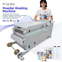 Impresora DTF Fuxin de 24 Pulgadas con 4 Cabezales I3200, Secador con Agitador de Polvo Automático, 38 m²/h para Sudaderas, Bolsas, Cojines