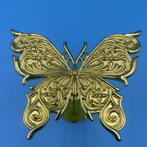 Butterfly Curtain Hooks Warm Gold Anti Rust Traditional Design <b>Hardware</b> Accessories For Curtains - Product Image 2