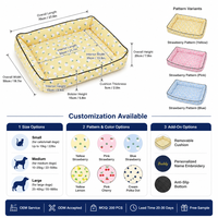 Coussin de lit pour animaux de compagnie épaissi et chaud, toutes saisons, matelas doux pour chiens et chats, coussin de couchage pour chatons et chiots, ensemble de fournitures pour animaux de compagnie lavables
