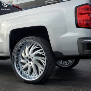 Jantes en aluminium forgé DW brossé argenté multi-rayons 24 26 pouces 5x114.3 5x120 pour Ferrari Honda Buick Mercedes <span class=keywords><strong>BMW</strong></span> Land Rover - Product Image 2