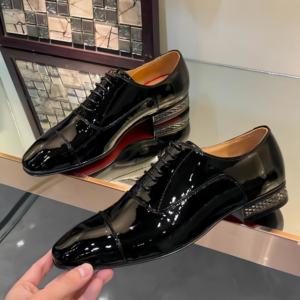Chaussures en cuir de haute qualité à bout rouge pour hommes, chaussures habillées de luxe de créateur et chaussures Oxford, chaussures décontractées de mode pour hommes - Product Image 4