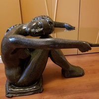 Sculpture en métal bronze 3D de style animalier pour décoration intérieure contemporaine, table basse avec couleur et taille personnalisées