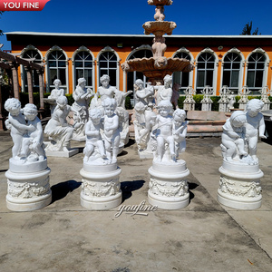 Statue in marmo bianco a grandezza naturale degli Dei delle Quattro Stagioni Greche per Giardino Esterno in Vendita - Product Image 3