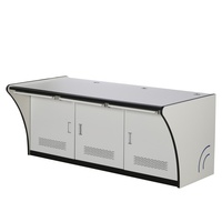 Console de salle de contrôle personnalisée en acier et bois pour poste de travail d'opérateur de surveillance et centre de commandement d'urgence