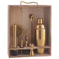 Ensemble de barman personnalisé en acier inoxydable, divers styles, outils de bar, kit de préparation de cocktails, shaker à cocktails 700 ml, écologique