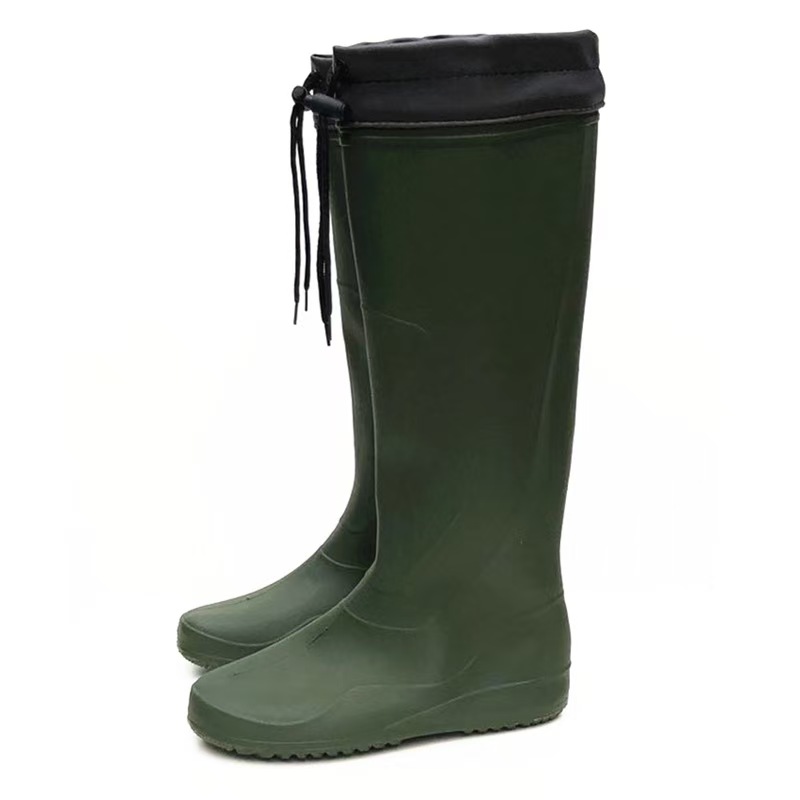 Hot Sale Factory EVA Soft Work Boots Waterproof Safety Fishing Waders with Steel Toe Insert Wear-Resistant Rain Boots