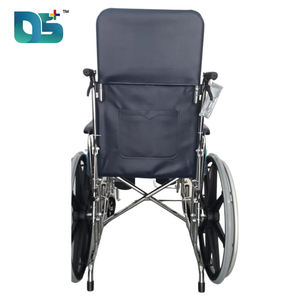 Gran oferta, respaldo alto, reposacabezas cómodo, marco de aleación de aluminio, superficie de asiento de cuero, reposabrazos suave, silla de ruedas Manual - Product Image 4