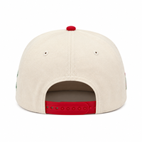 Casquette de baseball brodée personnalisée pour Noël, cadeau de fête, casquette à visière rouge à pois, casquette snapback OEM ODM