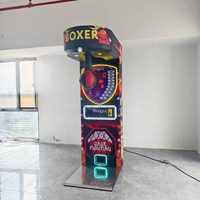 Machine de jeu d'arcade électronique de test de force de frappe de boxeur à monnayeur pour centre commercial, centre de divertissement et salle de jeux