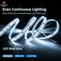 Bande LED Ultra 2835 192 LED/m, 10 mm 18 W/m, 24 V, CRI>85, 185 lm/W 6000 K
