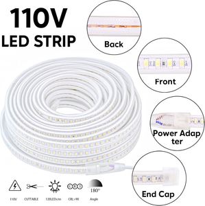 100 110 Celsius Sauna LED <b>Light</b> IP67 68 <b>Waterproof</b> 24V 8W 120leds SMD2835 LED Strip CRI90 IP67 10M for Indoor - Product Image 3