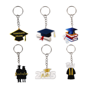 2025 abito di laurea cappellino portachiavi insegnanti studenti donne gioielli accessori personalizzati moda ciondolo portachiavi regali <span class=keywords><strong>per</strong></span> sempre - Product Image 1