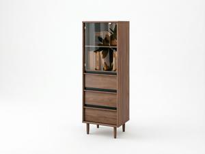 <strong>Tall</strong> <strong>Narrow</strong> Wooden Shoe Cabinet 3 <strong>Drawers</strong> Modern European Style Tapered Legs Eco-Friendly Space Saving Large Living Room - Product Image 2