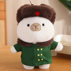 Factory Wholesale Cute Plush Capybara Pillow Gloves Holiday Graduation Gift Hat Pendant Stuff Animals Plush Peluches Plushies