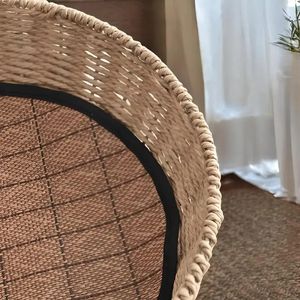 Sang trọng Halloween cao lớn gỗ mèo cây tháp căn hộ nhà cào Giường võng với giỏ dệt mèo leo núi Đồ chơi - Product Image 5