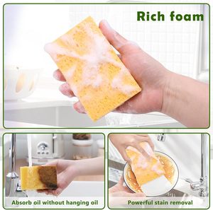 Nhiều màu thân thiện với môi phân hủy sinh học nén món ăn rửa cellulose miếng bọt biển nhà bếp Rửa Chén Làm sạch bọt biển - Product Image 4