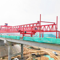 Grúa lanzadora de viga de puente ferroviario de 180t de doble armadura de alta eficiencia