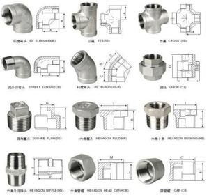 Ss 304 <span class=keywords><strong>316</strong></span> Thép Không Gỉ Npt Bsp Chủ Đề 90 Khuỷu Tay Khớp Nối Giảm Khớp Nối Ống Phù Hợp Núm Vú - Product Image 3