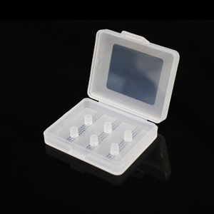 Earplugs <b>Storage</b> <b>Box</b> For Earbuds PP <b>Material</b> Memory Foam Dustproof Lightweight Portable Case With Black And White Tips - Product Image 3