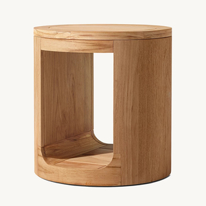 Ensemble de mobilier d'extérieur moderne en bois de teck, comprenant un canapé chaise longue de jardin, une table basse et un mobilier en osier, idéal pour ferme, appartement, villa, patio - Product Image 6