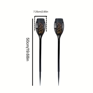 مصباح شمسي 1/<span class=keywords><strong>2</strong></span>/4/6/8/12 قطعة مقاوم للماء لإضاءة المناظر الطبيعية في الهواء الطلق مصباح لهب للحدائق - Product Image 6