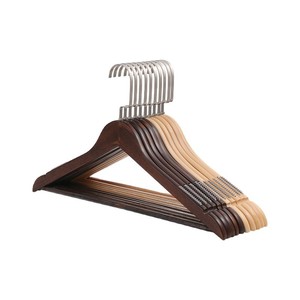 Cintres multifonctionnels en bois naturel de haute qualité, antidérapants et écologiques, à un ou deux niveaux, pour magasins de vêtements et armoires - Product Image 5