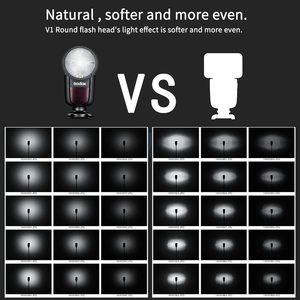 Flash Godox V1-C à tête ronde, sans fil, pour appareils photo 6D, 7D, 50D, 60D, 550D, 650D, 1000D, <span class=keywords><strong>1DX</strong></span>, 580EX II, 5D <span class=keywords><strong>Mark</strong></span> II, <span class=keywords><strong>III</strong></span> - Product Image 5