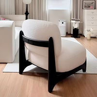 Fauteuil de loisirs en cuir français en solde, design moderne en bois massif, fauteuil inclinable individuel, portable pour hôtel