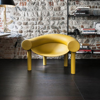 Fauteuil de salon capitonné Wabi-Sabi de luxe moderne pour appartement individuel