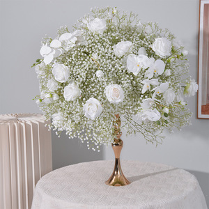 Bola de flores artificiales de alta calidad de 50cm para boda, Bola de flores rosas, centros de mesa de boda, Bola de flores para decoración de eventos - Product Image 3