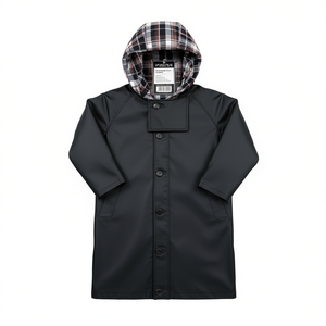 Impermeable para Perros Capa Paris Talla S 33 cm Negro Ropa Impermeable para Mascotas - Product Image 2