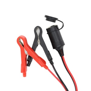 12V/24V Thuốc lá nhẹ hơn ổ cắm Adapter Mở rộng dây với pin <span class=keywords><strong>Alligator</strong></span> kẹp. - Product Image 1
