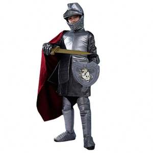 Nouveau Style garçons médiéval romain gladiateur Costume enfants Royal <span class=keywords><strong>chevalier</strong></span> guerrier tenue Halloween Costumes pour enfants - Product Image 4