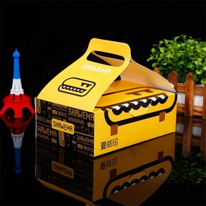 Fried Chicken Box Customized Print Fried Chicken Box Takeaway Box With Handle