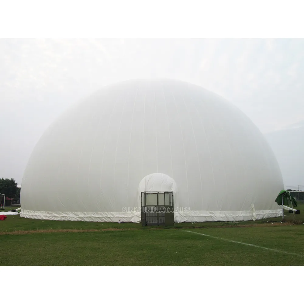 Гигантский купольный надувной планетарный проекционный тент диаметром 30 м с мешками для воды на дне от завода Sino надувных элементов