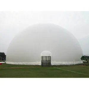 خيمة كبيرة الحجم قابلة للنفخ على شكل قبة 30 م, مزودة بأكياس مياه من الأسفل من مصنع Sino.