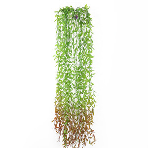 ต้นเฟิร์นประดิษฐ์แบบแขวนผนัง ตกแต่งบ้านด้วยต้นไม้สีเขียว ของตกแต่งบ้านสมัยใหม่ ใบไม้พลาสติก ชิ้นเดียว - Product Image 3