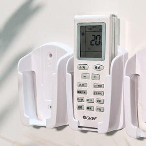 Boîte de rangement murale pour télécommande, en matériau ABS, sans couvercle, couleur unie, pour télécommande avec adhésif, aucun perçage requis - Product Image 3