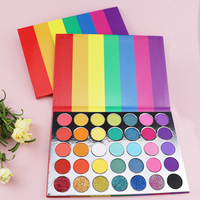 Palette de fards à paupières 35 couleurs de haute qualité maquillage des yeux imperméable pour les tons de peau clairs et foncés avec vente en gros