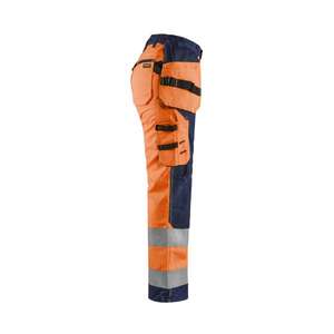 BLAKLADER - 715618115389C40 Pantalón Hi-Vis para Mujer Naranja/Azul marino-EAN 7330509502839 ROPA DE TRABAJO DE 2017 - Product Image 4