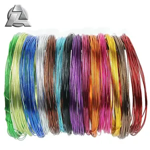 Factory wire price per kg 3mm 16mm colorful 5154 5356 6063 metal enameled aluminum alloy solid wire profile for decoration craft