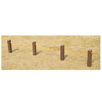 Équipement d'obstacles pour terrain de golf, barre d'obstacle, corde de golf, piquet, équipement de terrain de golf, piquet de corde, marqueur de danger, poteaux de signalisation extérieurs