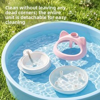 Fontaine à eau portable pour chat, fontaine à eau automatique pour chat, distributeur d'eau pour petits animaux de compagnie, pour les voyages et la maison, 4 couleurs