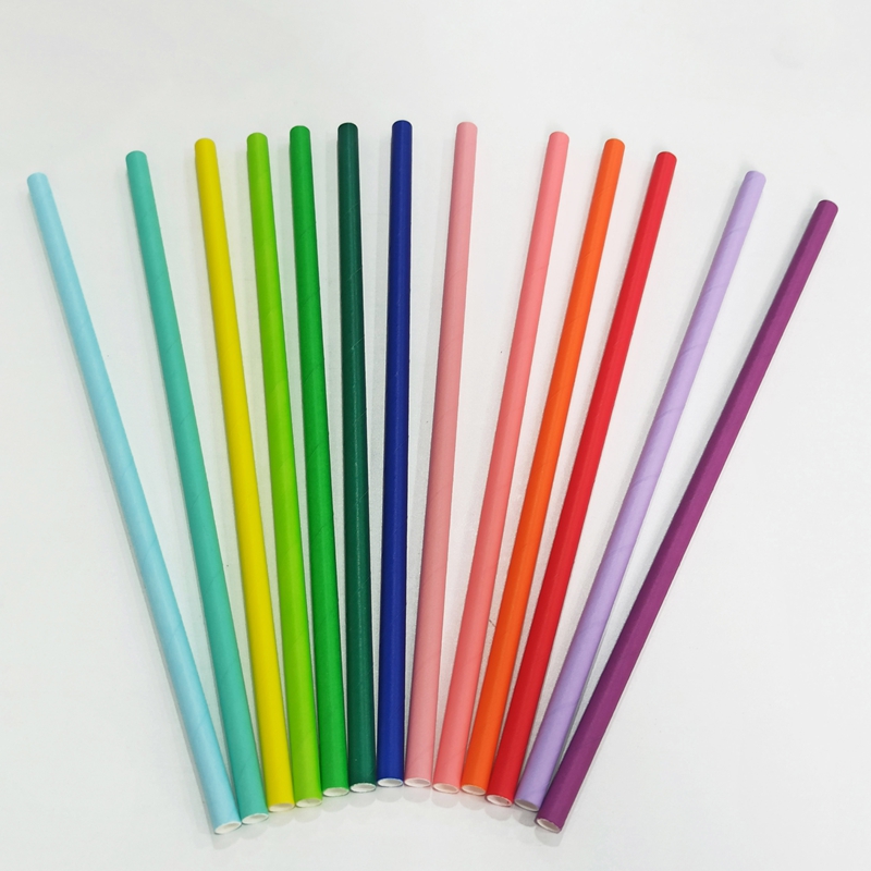 8mm 7mm 6mm 5mm 9mm 10mm 12mm Logo Custom Printed Eco Friendly Pink Paper Straws for Drinks