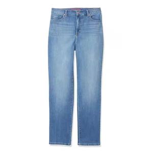 Jeans de mezclilla de moda 2025 de gran venta, estilo oversize, personalizados, casuales, de tiro alto, lavado ácido, holgados y rectos para mujer - Product Image 3